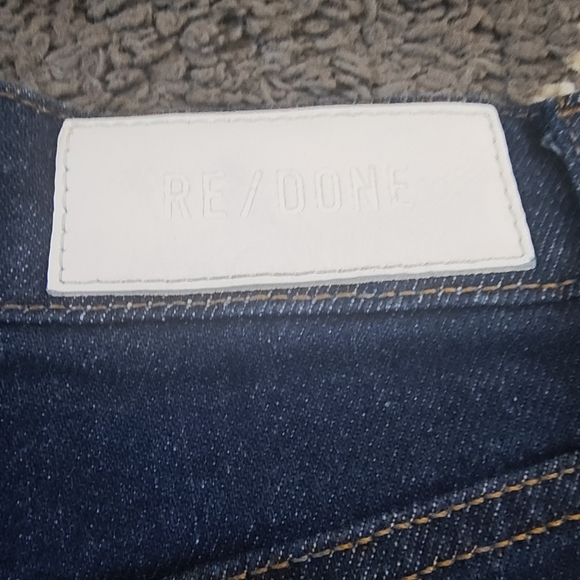 Re/Done drainpipe super high waist skinny jeans in rigid like color size 26 - Picture 13 of 15